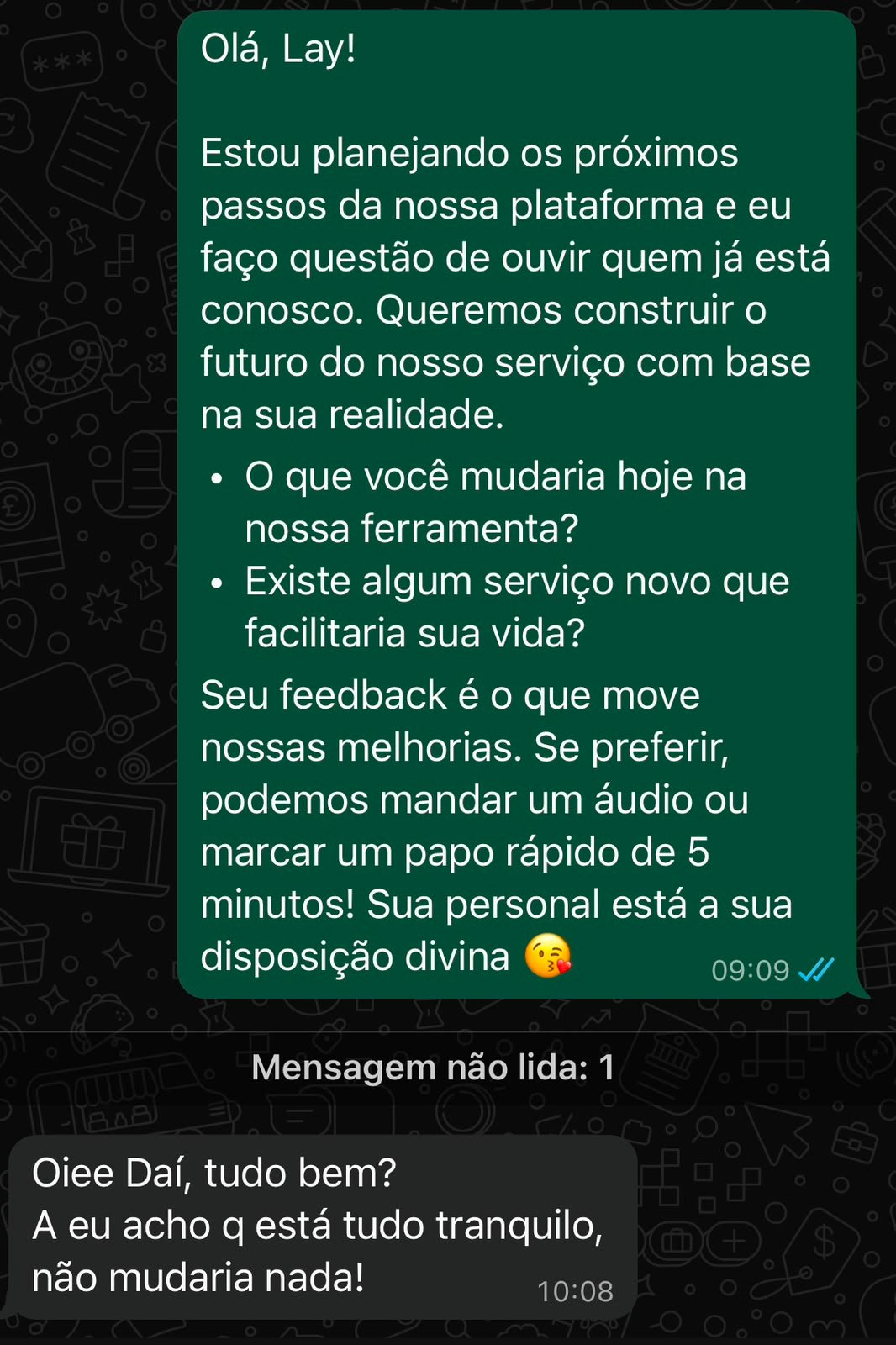 Feedback de Aluna